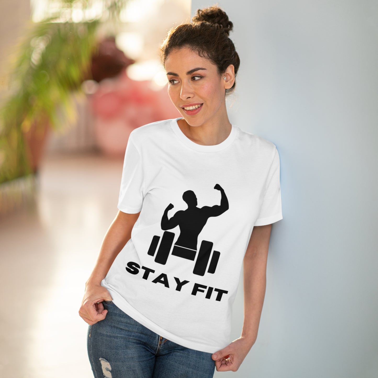 Muscle Up Motivation Shirt "STAY FIT" T-shirt - Unisex