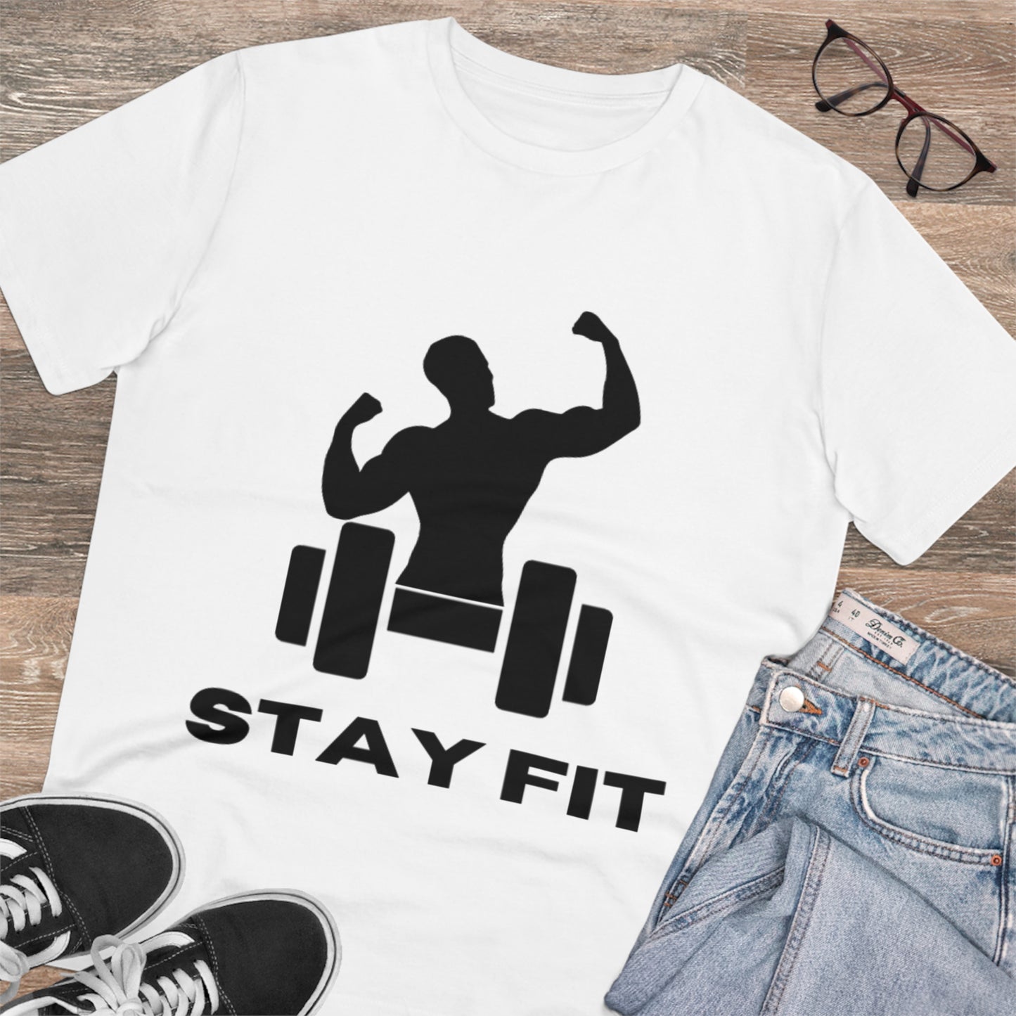 Muscle Up Motivation Shirt "STAY FIT" T-shirt - Unisex